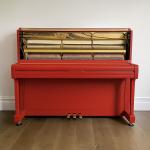 Yamaha Red U3 Upright Piano Matte Finish | Used Pianos Dubai