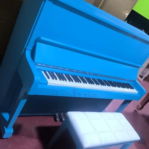 Kawai BS10 Blue Upright Piano – Made in Japan | Used Pianos Dubai
