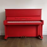 Yamaha Red U3 Upright Piano Matte Finish | Used Pianos Dubai