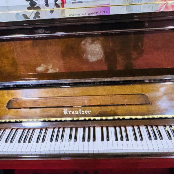 Kreutzer Mahogany Brown Full Size Japan Made Piano | Used Pianos Dubai