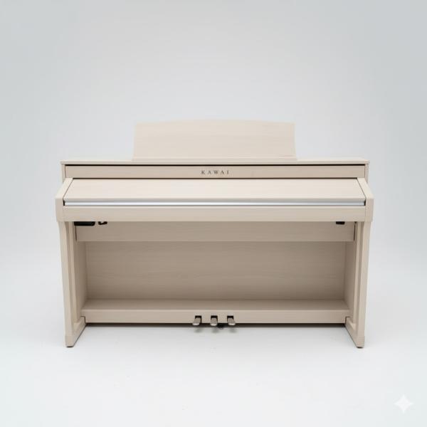 Kawai CA 58 White Ash Digital Piano With Bench