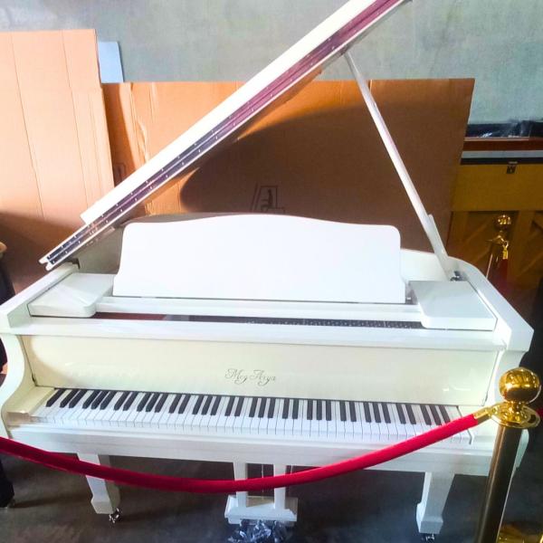 Megarya Brand New Self-Playing White Grand Piano |Used Pianos Dubai