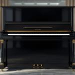 Atlas A22H Upright Piano in Black High Gloss