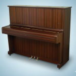 Yamaha U2 Dark Brown Wooden Stripes Piano