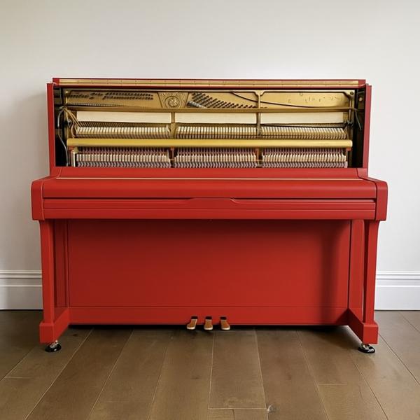 Vibrant Red Yamaha Upright Piano for Sale -U3